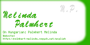melinda palmhert business card